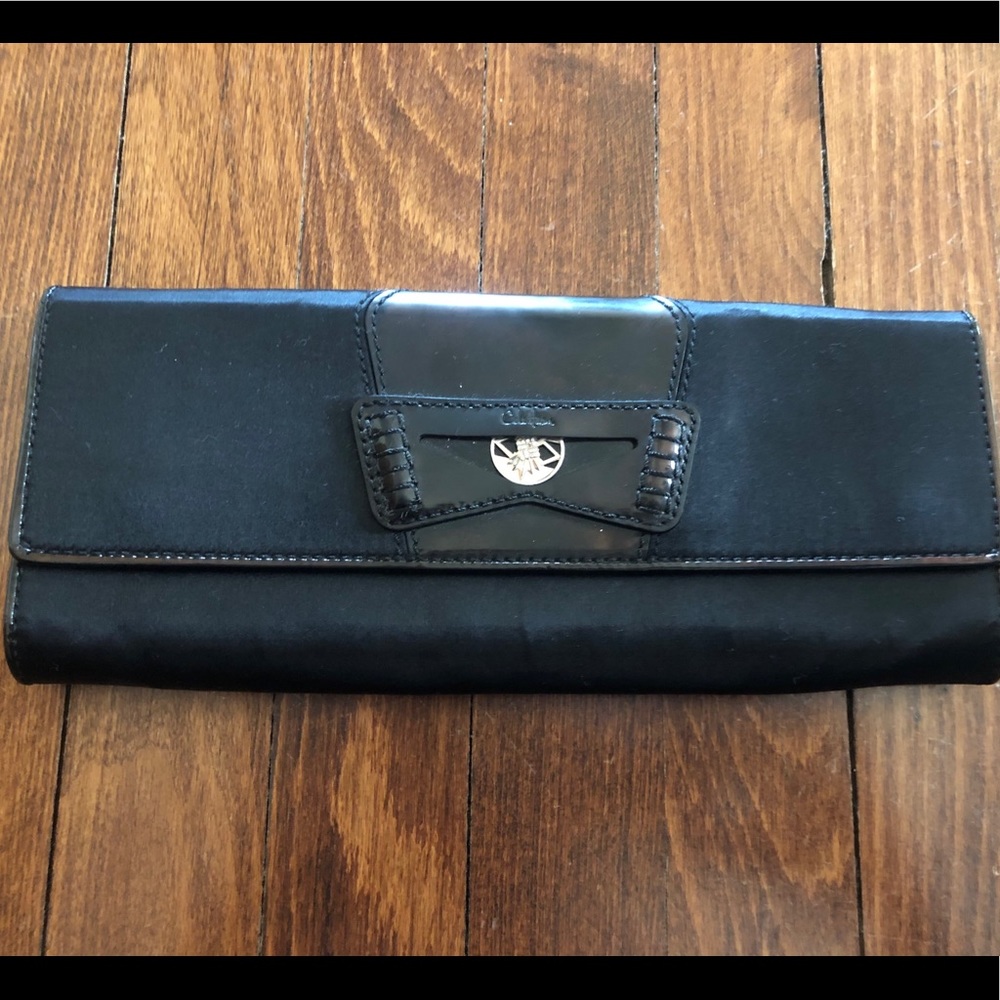 Used Cole Haan Satin Evening Clutch
